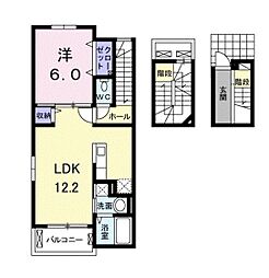 ヴィラ・フォレスタ 1LDKの間取図画像