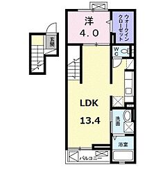 マリーアンジュ 1LDKの間取図画像