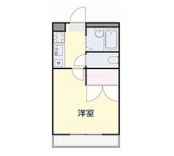 レオパレス横井 1Kの間取図画像