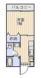 DIAS-UI 1Kの間取図画像
