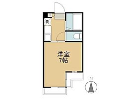 フィオーレ上東1 1Kの間取図画像