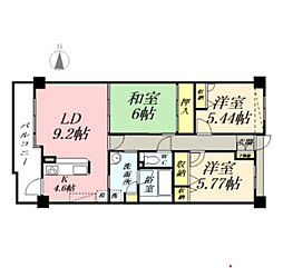 サーパス東古松通り 3LDKの間取図画像