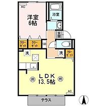 岡山県岡山市北区辰巳（賃貸アパート1LDK・1階・46.05㎡） その2