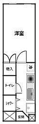 ラヴィーテ津島 1Kの間取図画像