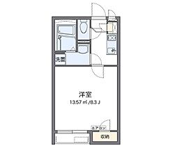 ストンフィルド2 1Kの間取図画像