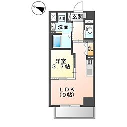キアーズ3 1LDKの間取図画像