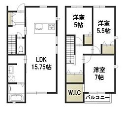 クレア厚生町 3LDKの間取図画像