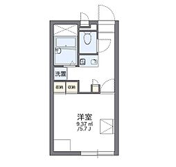 レオパレス栄 1Kの間取図画像