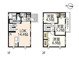 MAISON NEUF 3LDKの間取図画像