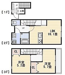 maisonohana 2LDKの間取図画像