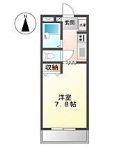 岡山県岡山市北区平田（賃貸アパート1K・1階・23.40㎡） その2