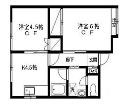 東京都練馬区南大泉4丁目（賃貸アパート2K・2階・37.20㎡） その2