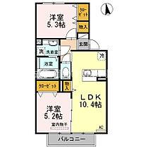 セジュールグレイスII  ｜ 宮崎県都城市年見町33号6番（賃貸アパート2LDK・2階・50.12㎡） その2