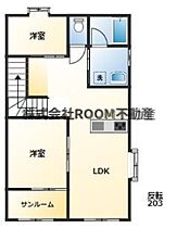 ネストプレイス高木  ｜ 宮崎県都城市高木町（賃貸アパート2LDK・2階・46.05㎡） その2