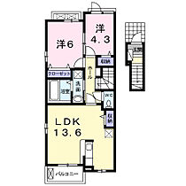 サニー　I 202 ｜ 宮崎県都城市年見町31号11-5（賃貸アパート2LDK・2階・57.36㎡） その2