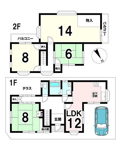 間取りを拡大表示