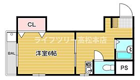 香川県高松市中野町（賃貸マンション1K・3階・26.80㎡） その2