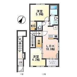 間取図画像 2LDK