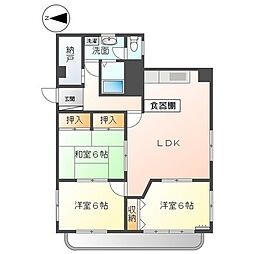 セーフティーメゾン新富士 3SLDKの間取図画像