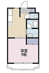 トゥインクル藤間 1DKの間取図画像