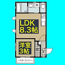 PrimeIV  ｜ 愛知県名古屋市中村区大秋町2丁目76-2（賃貸マンション1LDK・2階・27.95㎡） その2