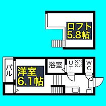 ARVITA  ｜ 愛知県名古屋市西区江向町5丁目46-3（賃貸アパート1R・1階・22.26㎡） その2