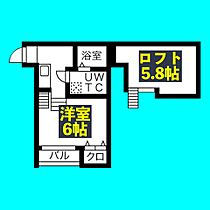 ファンタジアン名駅西  ｜ 愛知県名古屋市中村区中島町3丁目30-4（賃貸アパート1K・2階・20.21㎡） その2