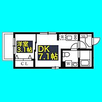 ハーモニーテラス山田西町  ｜ 愛知県名古屋市北区山田西町3丁目165-3（賃貸アパート1DK・2階・25.84㎡） その2