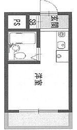 サニーパレス野里 ワンルームの間取図画像