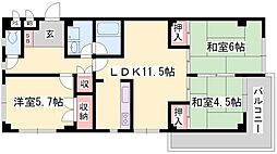 セントラル向陽台 3階