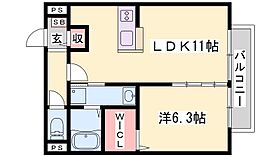 兵庫県高砂市春日野町（賃貸アパート1LDK・1階・40.79㎡） その2