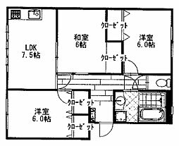 間取図画像 3LDK