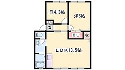 ハイツサンライフA・B 1階