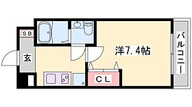 兵庫県姫路市南町（賃貸マンション1K・7階・23.64㎡） その2