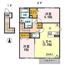 兵庫県西脇市野村町（賃貸アパート2LDK・2階・71.55㎡） その2