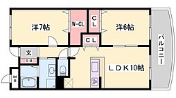 間取図画像 2LDK