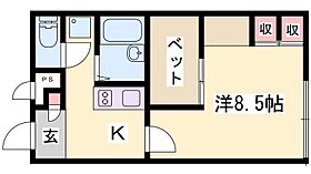 兵庫県姫路市保城（賃貸アパート1K・1階・23.18㎡） その2