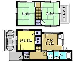 兵庫県加古川市別府町西脇（賃貸一戸建3DK・1階・51.84㎡） その1