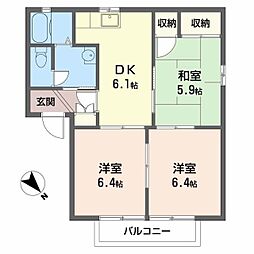 間取図画像 3DK