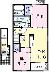 間取図画像 2LDK