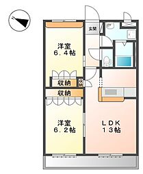 間取図画像 2LDK