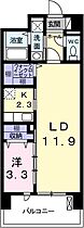 兵庫県姫路市船橋町５丁目（賃貸マンション1LDK・6階・43.94㎡） その2