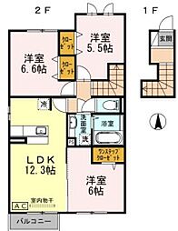 パインガーデン 3LDKの間取図画像