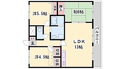 コージーコートM. 3LDKの間取図画像