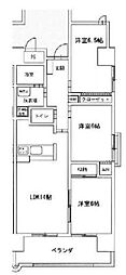 ハーモニー三幸 3LDKの間取図画像
