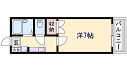 アーバンハイツ 1Kの間取図画像