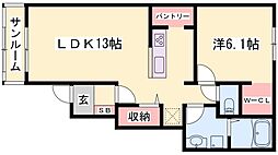 JR播但線 福崎駅 徒歩18分 1階/-