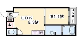 Faseciailia 1LDKの間取図画像