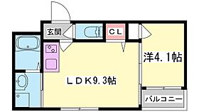 兵庫県姫路市飾磨区三宅１丁目（賃貸アパート1LDK・3階・30.95㎡） その2