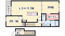 ベル・セーズ 2LDKの間取図画像